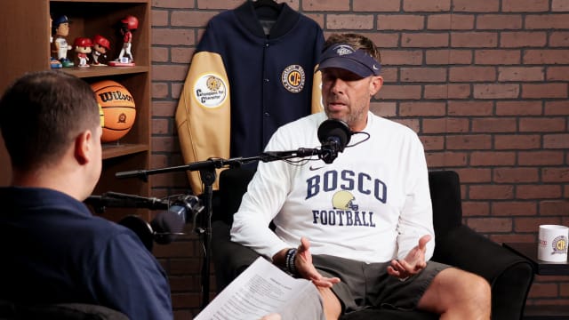 St. John Bosco football coach Jason Negro talks about Mater Dei being a 'running mate' that helped the Braves become a national power in high school football.